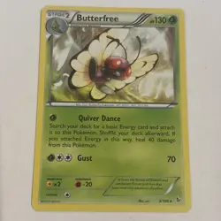 Butterfree 3/106 Regular Rare XY Flashfire Pokemon TCG NM - Image 1