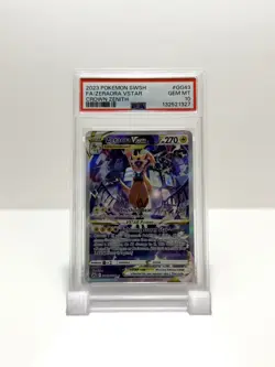 2023 POKEMON SWORD & SHIELD CROWN ZENITH #GG43 FULL ART/ZERAORA VSTAR PSA 10 - Image 1