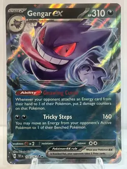 Gengar ex 104/162 Temporal Forces Ultra Rare Holo Pokemon - Image 1