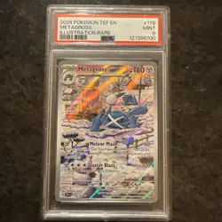 2024 POKEMON TEF EN-TEMPORAL FORCES ILLUSTRATION RARE #178 METAGROSS PSA 9 - Image 1