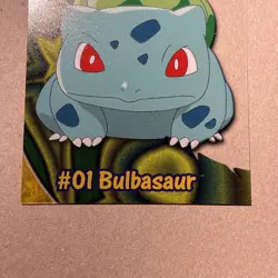 2000 TOPPS Pokemon #01 Bulbasaur PC2 TV Animation CLEAR see-through card - Image 2