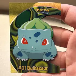 2000 TOPPS Pokemon #01 Bulbasaur PC2 TV Animation CLEAR see-through card - Image 5