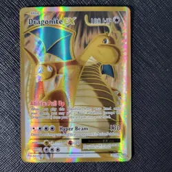 Dragonite EX (106/108) XY Evolutions Full Art Gold Pokemon Card NM - Image 1