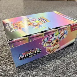 Pokemon TCG Prismatic Evolutions booster bundle display case - unsealed ✅ - Image 2