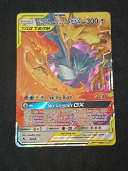 Moltres & Zapdos & Articuno GX 44/68 Hidden Fates Holo Pokemon TCG Near Mint - Image 1