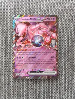 Pokemon Karte : Team Rockets Mewtu EX XXL Promo Black Star SVP DE 205 Deutsch - Image 1