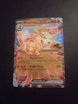 Pokemon TCG Arcanine ex Scarlet & Violet Base Set 032/198 Holo Double Rare - Image 1