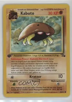 Kabuto German 1st Ed. Pokemon Fossil #50 1999 - Image 1