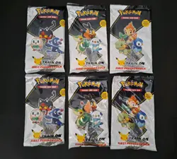 (6x) Pokemon First Partner Pack - 2 Alola, 2 Unova, and 2 Sinnoh - Image 1