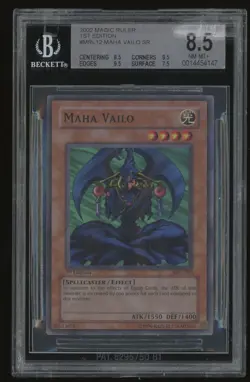 2002 Yu-GI-OH MRL 012 Magic Ruler 1st Edition Maha Vailo BGS 8.5 - Image 1
