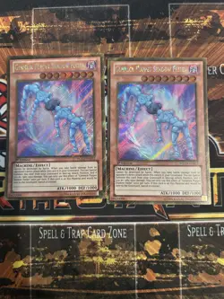 Yu-Gi-Oh! GIMMICK PUPPET SHADOW FEELER X2 NM 1st edition GOLD RARE - Image 1