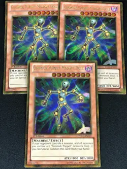 YUGIOH GIMMICK PUPPET MAGNET DOLL PGLD-EN002 1ST GOLD X3 (NM) - Image 1