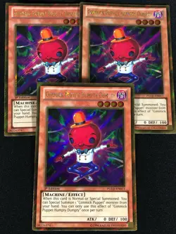 Yugioh Gimmick Puppet Humpty Dumpty PGLD-EN011 1st Gold x3 (NM) - Image 1