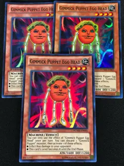 Yugioh Gimmick Puppet Egg Head NUMH-EN005 1st Super x3 (NM) - Image 1