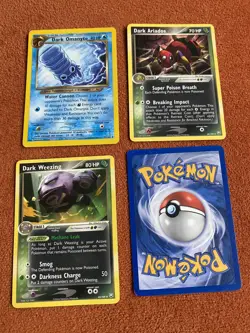 Lot of Dark Pokemon Cards Omanyte Ariados Golduck Weezing Ungraded - Image 4