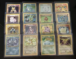Base Set 102/102 1999 100% Complete Master Set Mostly NM-LP Pokemon Cards - Image 1