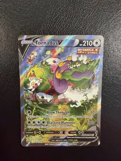 Mint+ Tornadus V Alt Art 185/198 Ultra Rare Chilling Reign Pokemon Card - Image 3