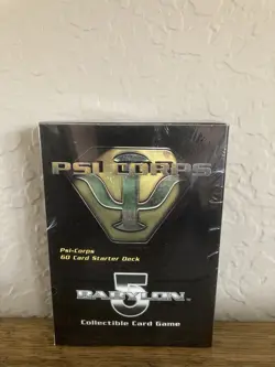 Babylon 5 Collectible Card Game CCG - Psi-Corps Starter 60 Card Deck Sealed - Image 1