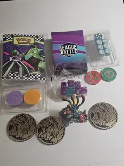 Pokemon Lunch Box With Stickers, Coins, Rare Mega Lucario Figure & Jumbo Card - Image 3