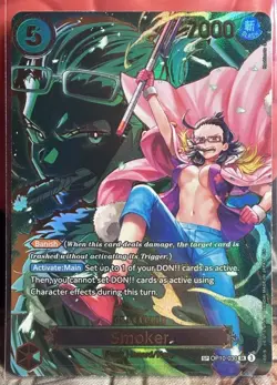 Smoker OP10-030 Alternate Art | One Piece Card Game | Mint | holo parallel - Image 1