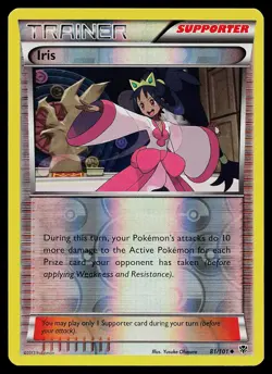 Pokemon Card - Iris Plasma Blast 81/101 Reverse Holo - Image 1
