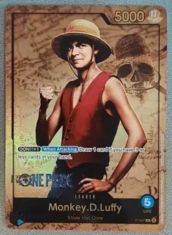 One Piece Card Game Monkey.D.Luffy P-048 P Live Action Edition Anglais - Image 1