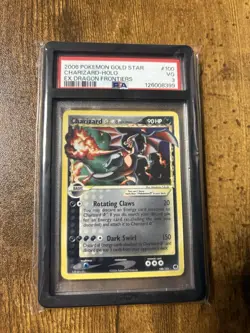 Pokemon EX Dragon Frontiers Gold Star Charizard Holo Card 100/101 2006 PSA 3 - Image 1