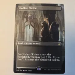 Godless Shrine (Borderless) - Near Mint MTG Ravnica Remastered - Image 1