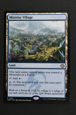 Magic The Gathering: Mistrise Village - TDM - NM Unplayed MTG - Image 1