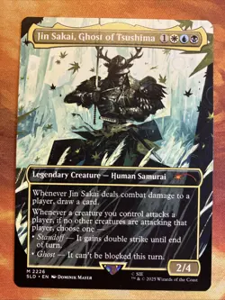 MTG Borderless Jin Sakai, Ghost of Tsushima SLD: PlayStation X Ghost of Tsushima - Image 1