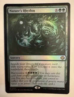 x1 Nature's Rhythm - Foil R MTG Tarkir: Dragonstorm M/NM, English - Image 1