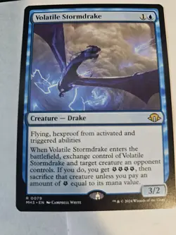 MTG - Volatile Stormdrake - Modern Horizons 3 - Image 1