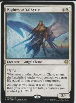 [1x] Righteous Valkyrie Near Mint, English Kaldheim MTG Magic - Image 1