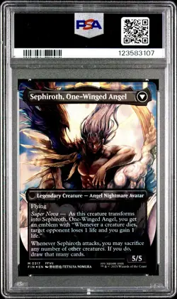 2025 MTG Final Fantasy SEPHIROTH * Artist Borderless Foil #0317 * PSA 10 - Image 2