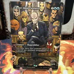 Clever Impersonator (Borderless) 0008 - Marvel's Spider-Man MTG - Image 1
