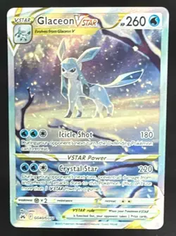 2023 Pokemon Sword & Shield Crown Zenith Glaceon VST Galarian Gallery #GG40/GG70 - Image 1
