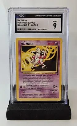 CGC MINT 9 | Pokemon Mr. Mime #27/130 - Base Set 2 Rare - Image 1