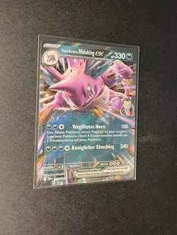 Pokemon Karte Team Rockets Nidoking EX 119/182 Ewige Rivalen Near Mint Deutsch - Image 3