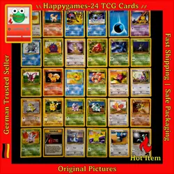 30x Pokemon Karten WOTC Sammlung gemischt div. Set TCG non Holo #30 - Image 1