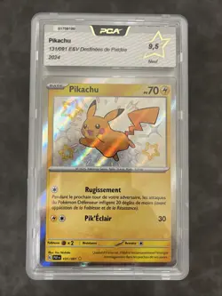 Carte Pokemon PIKACHU 131/091 PCA 9.5 EV4.5 Destinees de Paldea PAF FR NEUF - Image 1