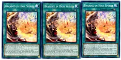 3x Yugioh TCG Branded in High Spirits MP22-EN217 Tin of the Pharaoh's Gods Plays - Image 1