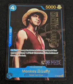 1x Nm One piece Monkey D.Luffy P-055 Live Action Premium English Card Foil - Image 1