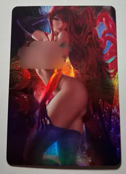 SEXY HEROINE WAIFU Erza Scarlet FAIRY TAIL ACG PREMIUM HOLOFOIL CARD NM - Image 1