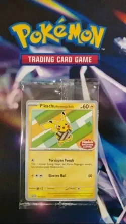 Pokemon Card Pikachu T Shirt Batik Mint Sealed X 3 Exclusive Promo 101sv P - Image 2