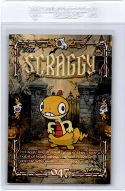 Scraggy Peruvian Halloween Pokemon card - Image 1