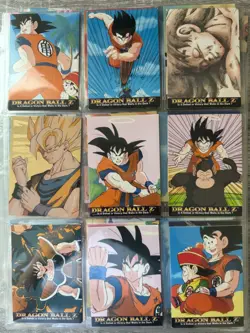 1999 Dragon Ball Z Card Lot Artbox Hero Collection Super Saiyan Goku Gold Foils - Image 1