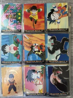 1999 Dragon Ball Z Card Lot Artbox Hero Collection Super Saiyan Goku Gold Foils - Image 2