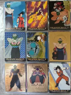 1999 Dragon Ball Z Card Lot Artbox Hero Collection Super Saiyan Goku Gold Foils - Image 4