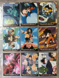 1999 Dragon Ball Z Card Lot Artbox Hero Collection Super Saiyan Goku Gold Foils - Image 5