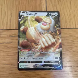 Slaking V 058/078 Pokemon GO Ultra Rare Half Art Trading Card Near Mint - Image 1